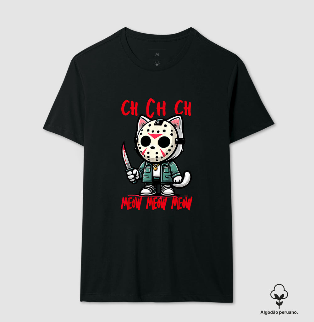Camiseta Jason Meow Algodão Peruano