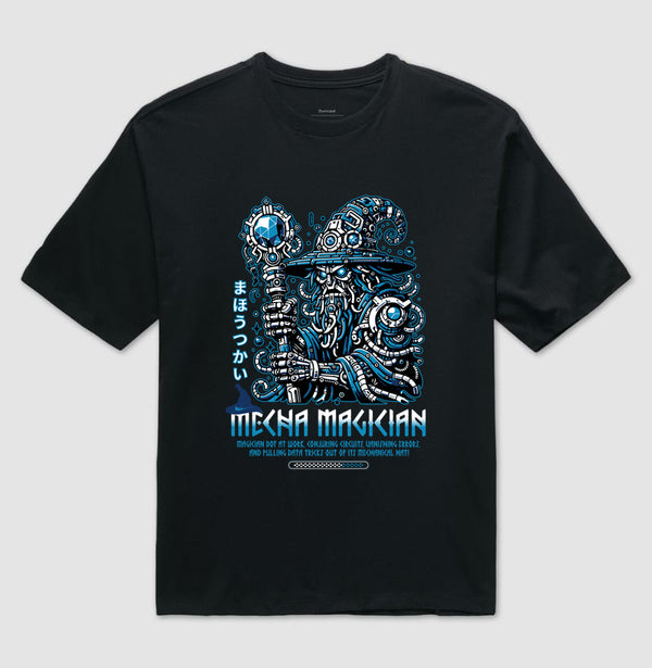 Camiseta RPG Mecha Magician Oversized