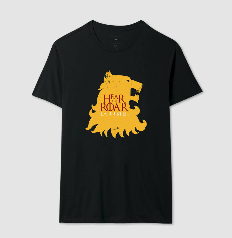 Camiseta Hear The Roar Lannister Game Of Thrones 100% Algodão
