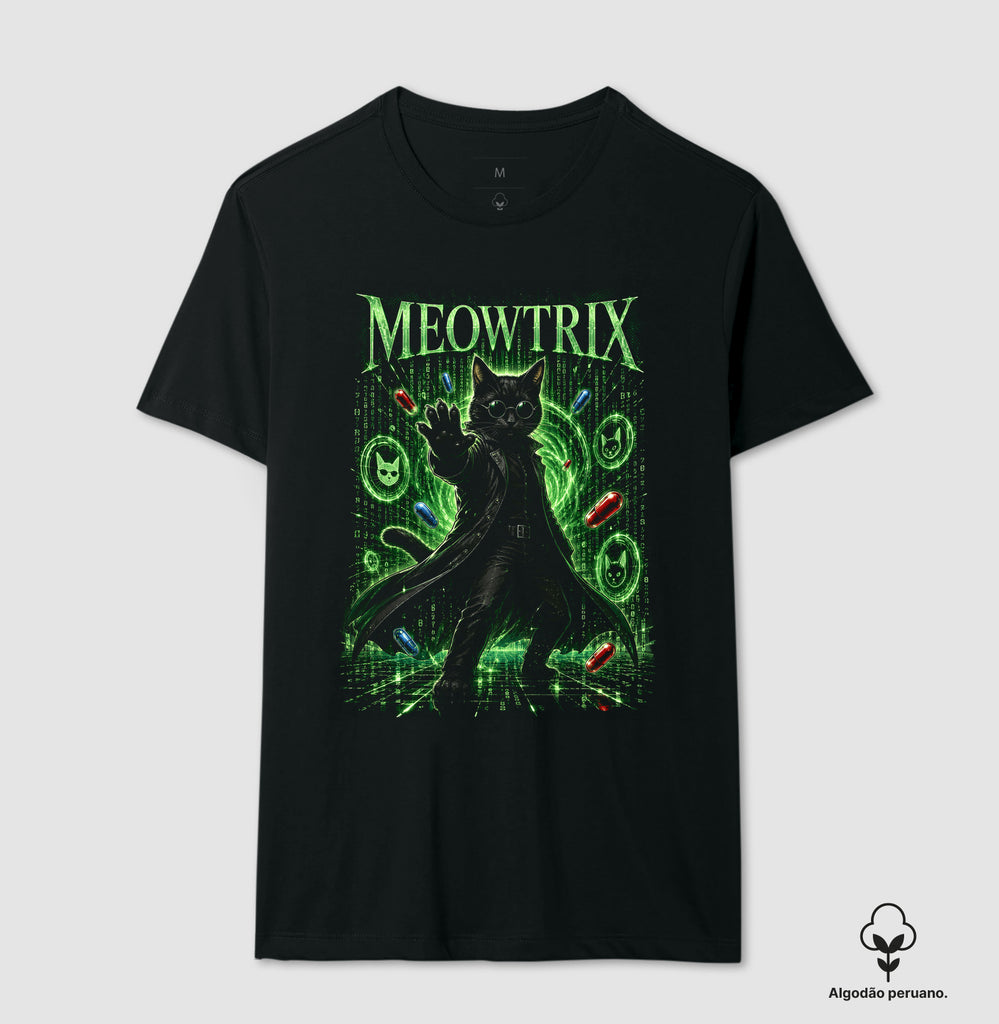 Camiseta Meowtrix Algodão Peruano
