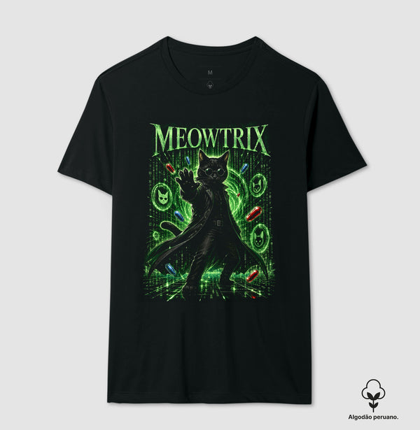 Camiseta Meowtrix Algodão Peruano