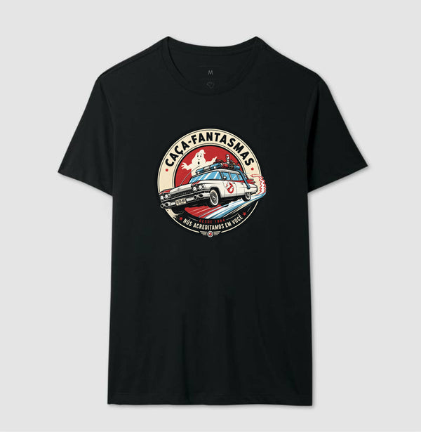 Camiseta Caça Fantasmas Nos Acreditamos em Você