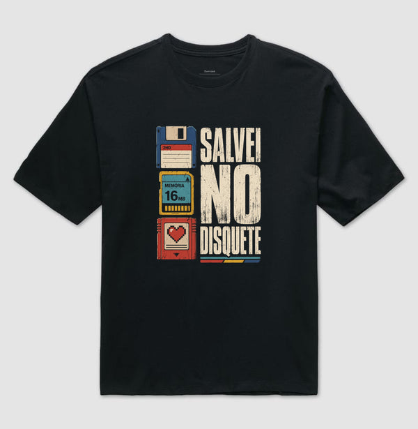 Camiseta Salvei No Disquette Oversized