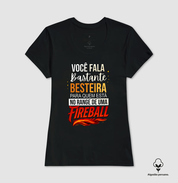 Camiseta RPG Fireball Algodão Peruano