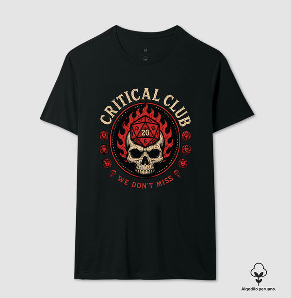 Camiseta RPG Critical Club Algodão Peruano