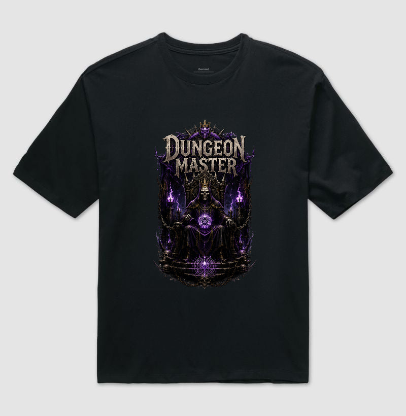 Camiseta RPG Dungeon Master Rei dos Calabouços Oversized