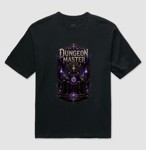Camiseta RPG Dungeon Master Rei dos Calabouços Oversized