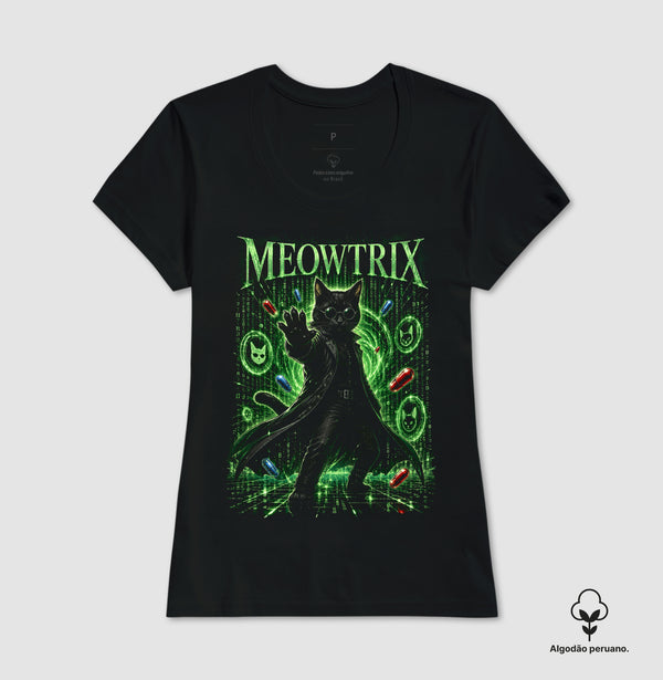 Camiseta Meowtrix Algodão Peruano