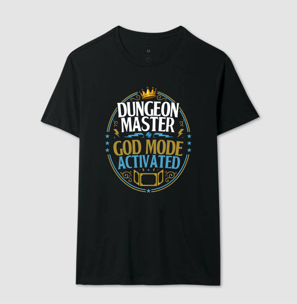 Camiseta RPG Dungeon Master God Mode Activated