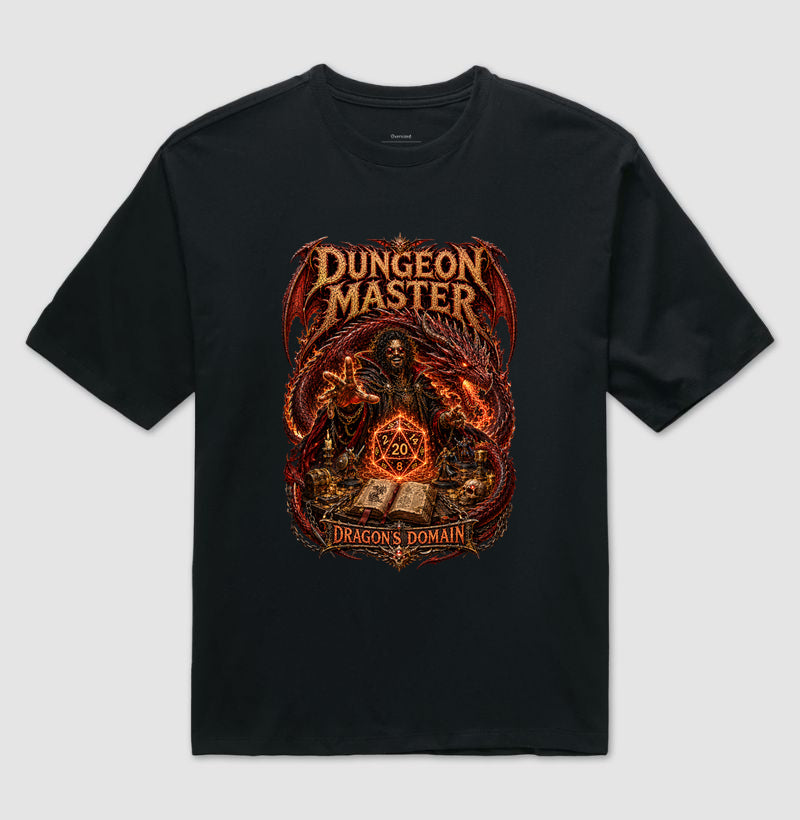 Camiseta RPG Dungeon Master Dragon´s Domain Oversized