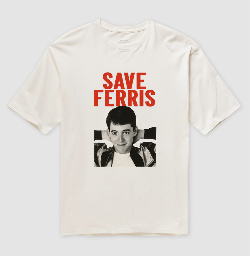 Camiseta Oversized Ferris Bueller's Day Off