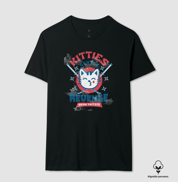Camiseta Kitties Revange Algodão Peruano