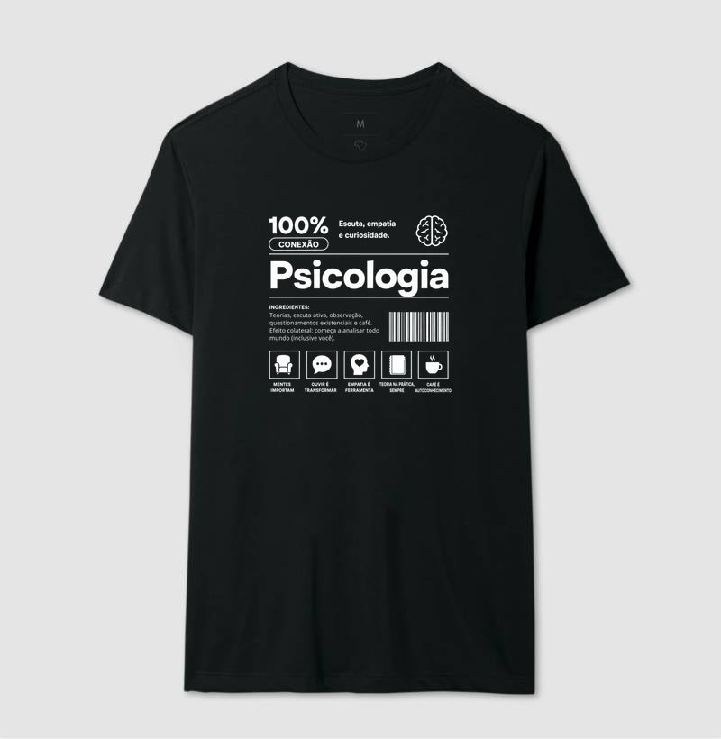Camiseta Psicologia 100% Conexão