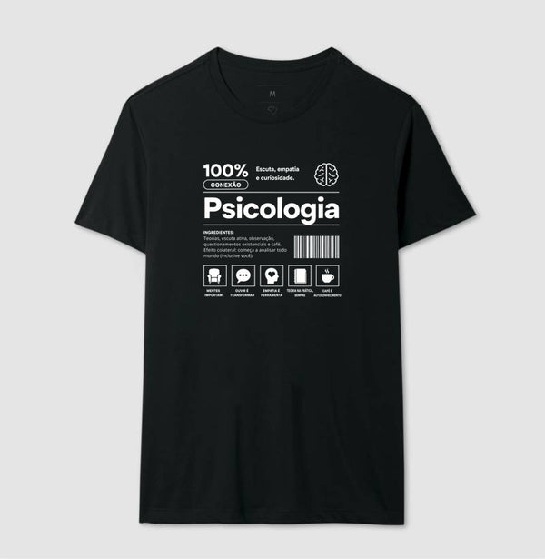 Camiseta Psicologia 100% Conexão