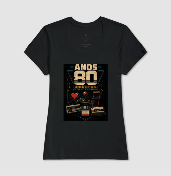 Camiseta Anos 80 Geração Fliperama