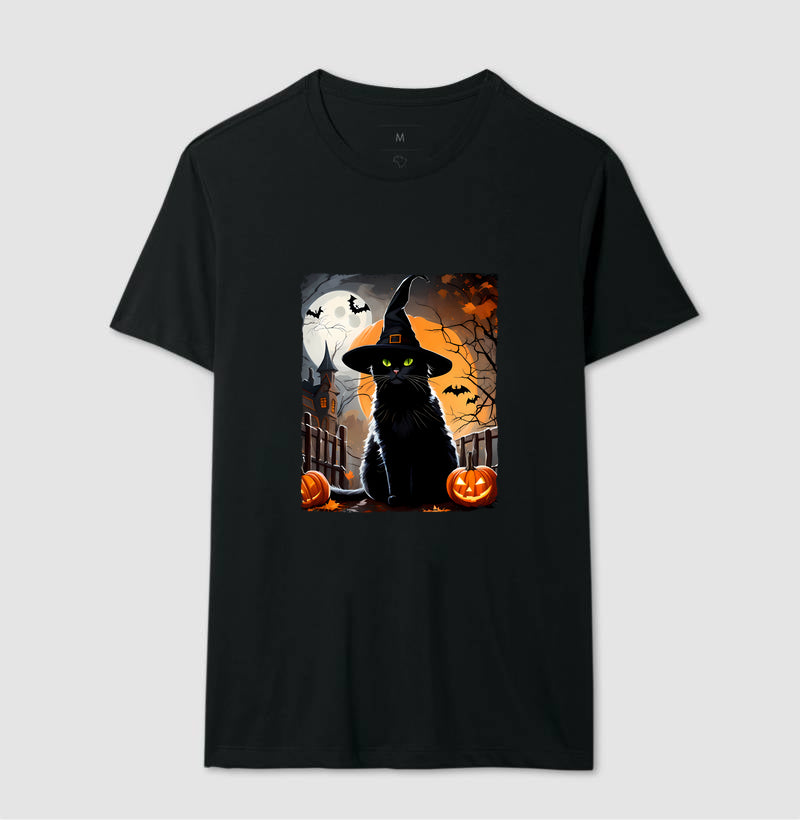 Camiseta na noite de Halloween