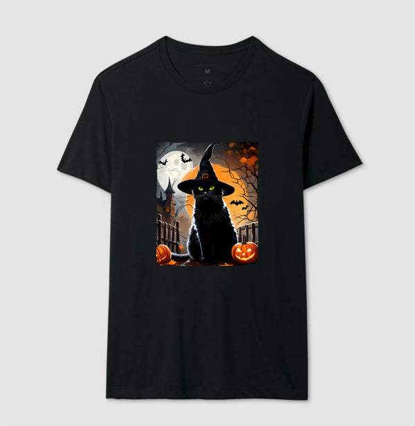 Camiseta na noite de Halloween