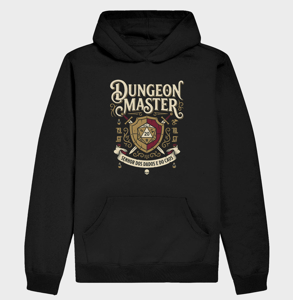 Moletom RPG Dungeon Master Senhor Dos Dados e do Caos