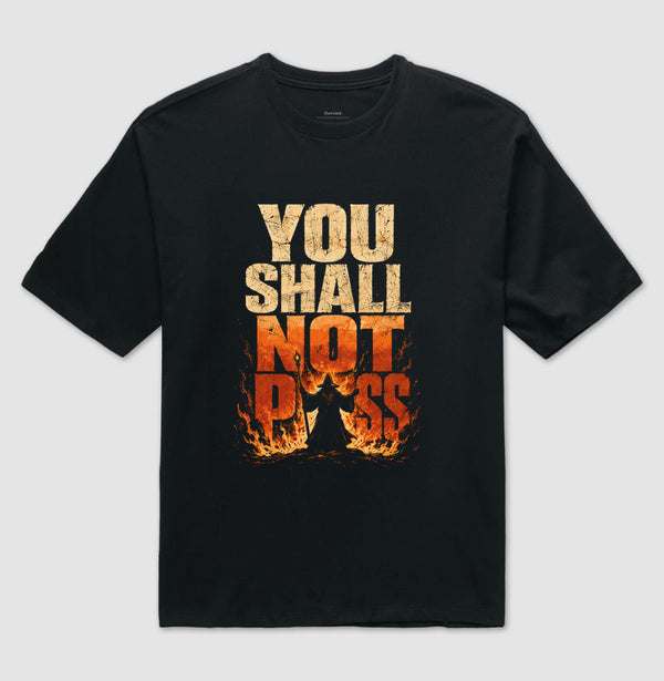 Camiseta You Shall Not Pass Oversized