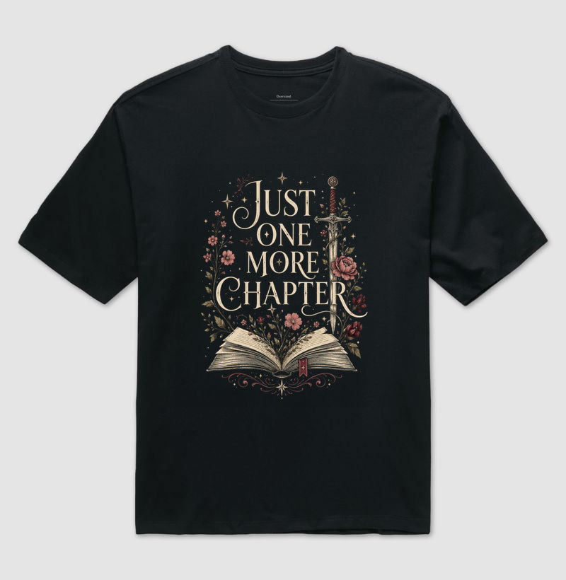 Camiseta Just One More Chapter Oversized