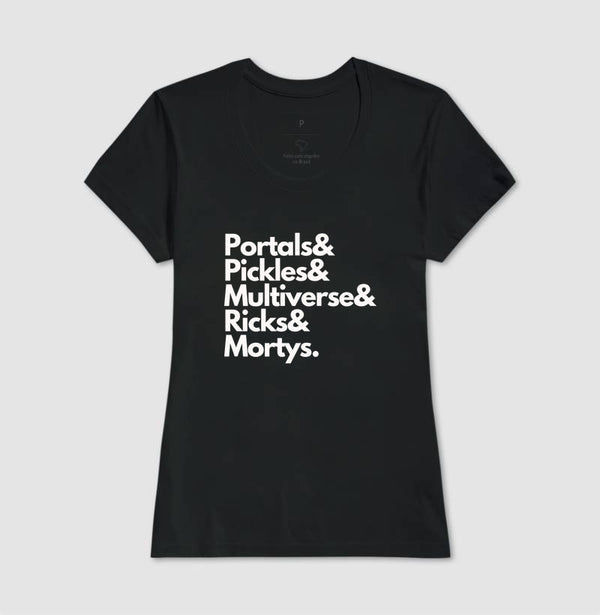 Camiseta Sci-Fi Futurista Multiverse Anime