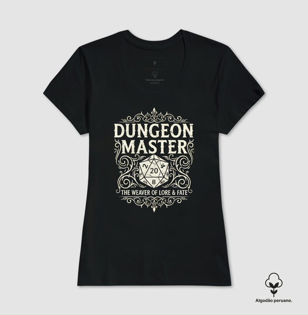 Camiseta RPG  Dungeon Master The Weaver Of Lore And Fate Algodão Peruano