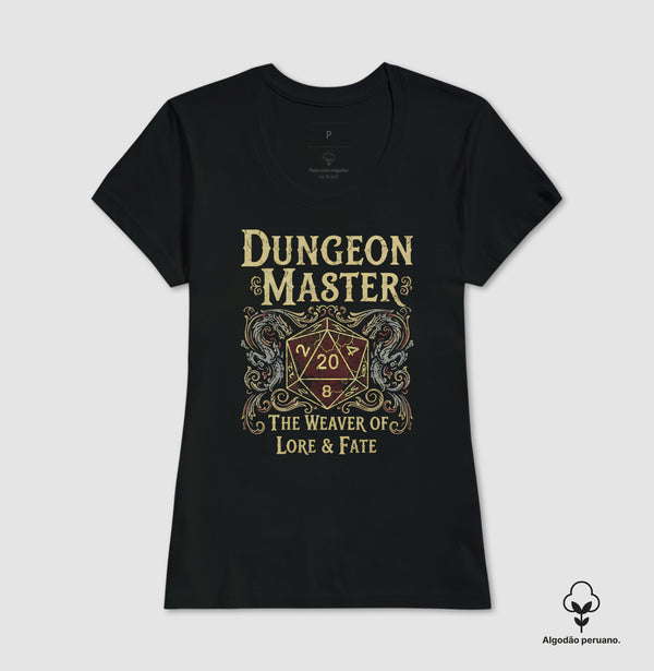 Camiseta RPG Dungeon Master The Weaver Of Lore And Fate #2 Algodão Peruano