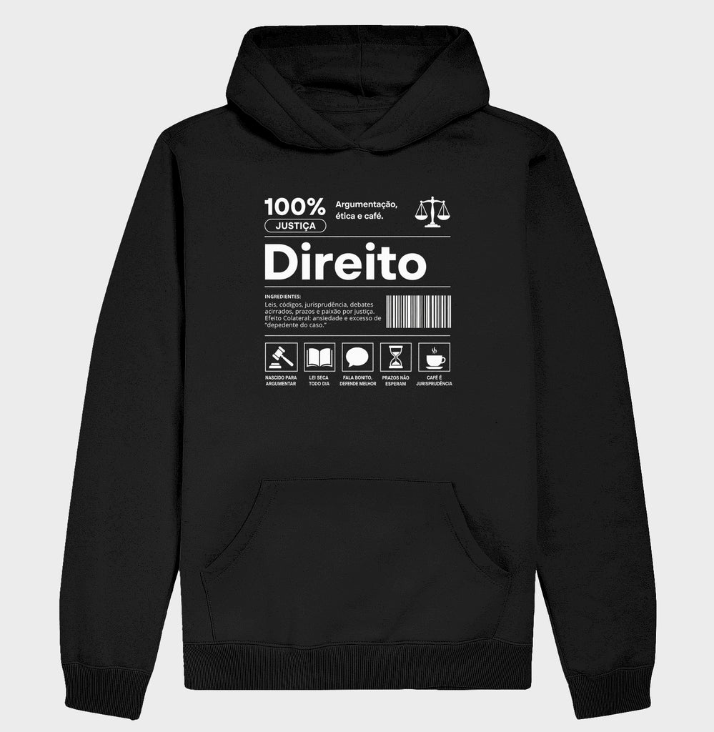Moletom Direito 100% Justiça