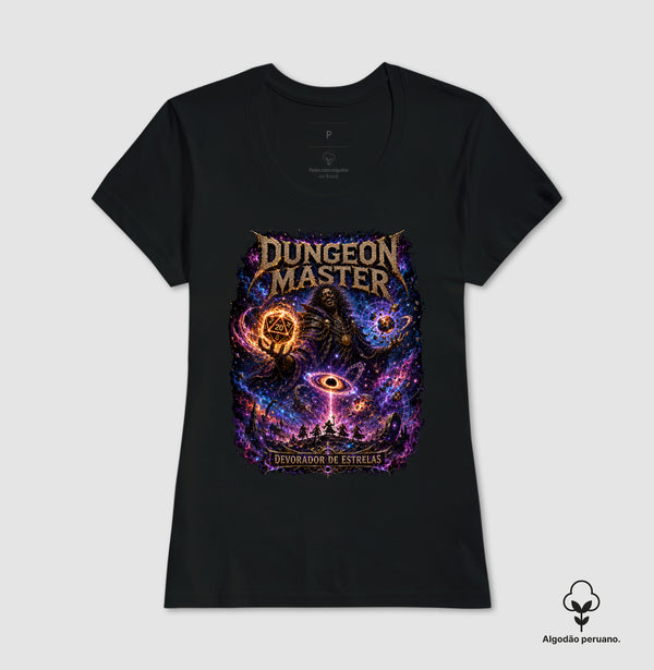 Camiseta RPG Dungeon Master Devorador De Estrelas Algodão Peruano