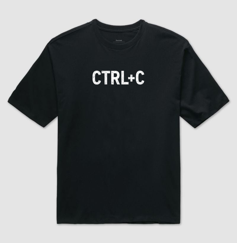 Camiseta Pais CTRL+C Oversized