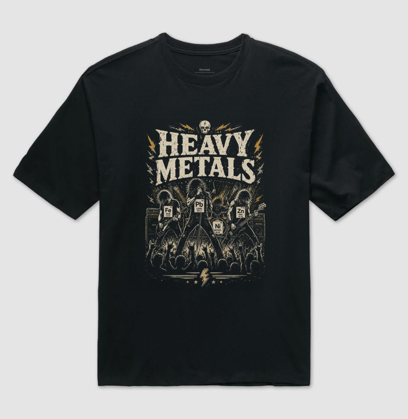Camiseta Ciência Heavy Metals Oversized