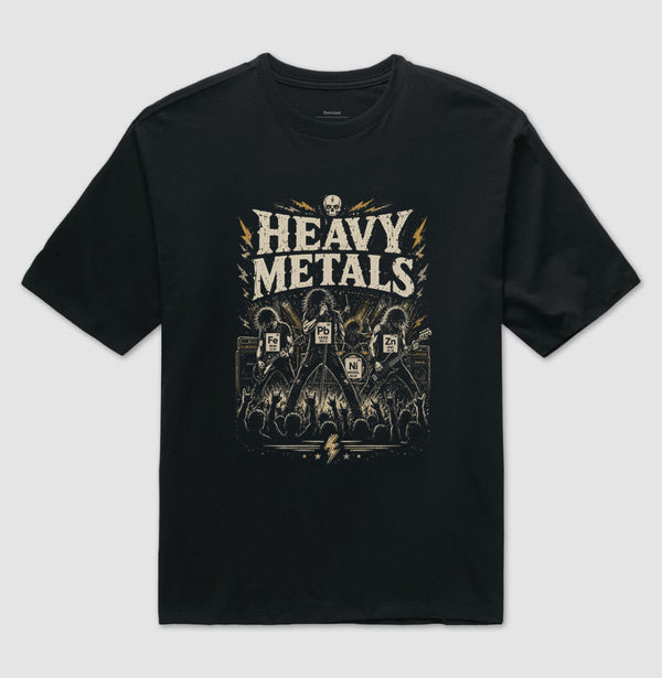 Camiseta Ciência Heavy Metals Oversized