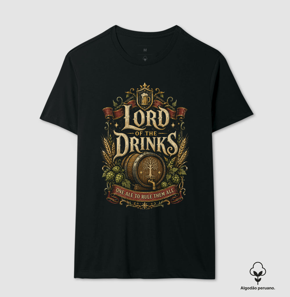 Camiseta Lord Of The Drinks Algodão Peruano