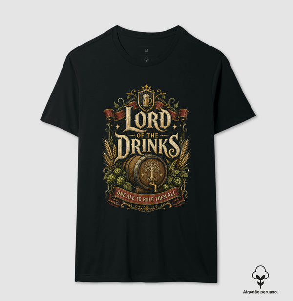 Camiseta Lord Of The Drinks Algodão Peruano