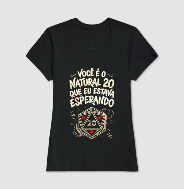 Camiseta RPG Natural 20 Esperando Você