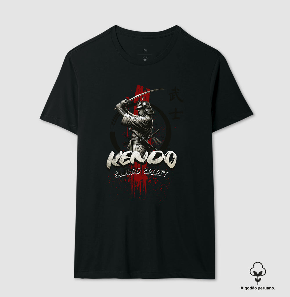 Camiseta Kendo Sword spirit Algodão Peruano