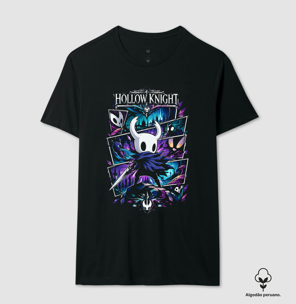 Camiseta Hollow Knight Algodão Peruano