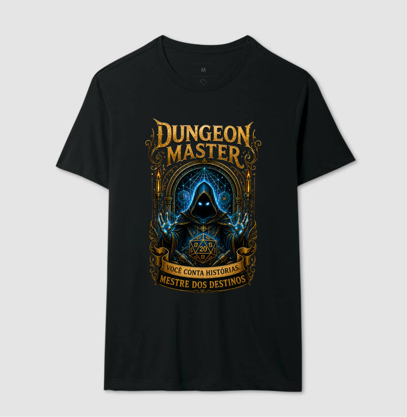 Camiseta RPG Dungeon Master Mestre dos Destinos
