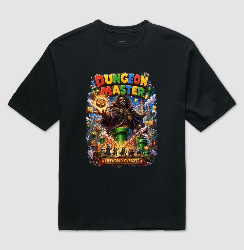 Camiseta RPG Dungeon Master Pipeworld Overseer Oversized