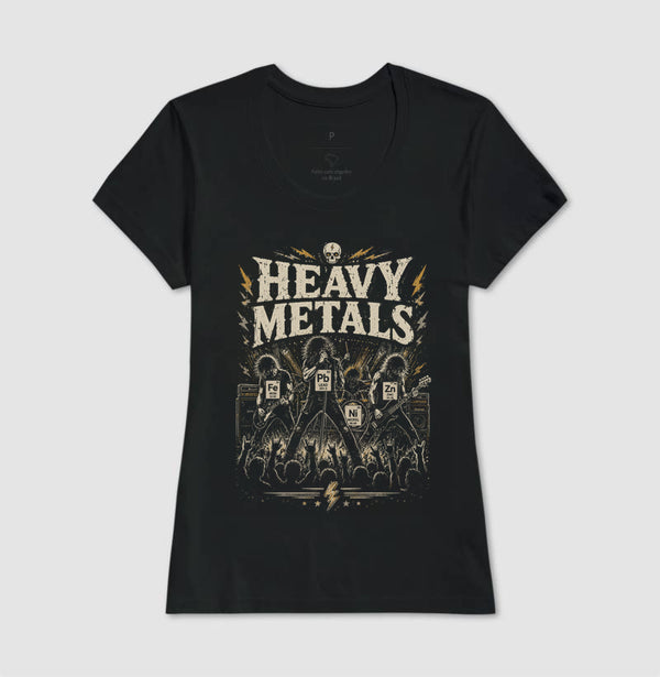 Camiseta Ciência Heavy Metals