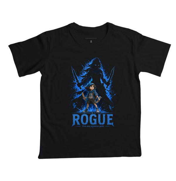 Camiseta Infantil RPG Pequena Rogue Vista Seu Universo Geek