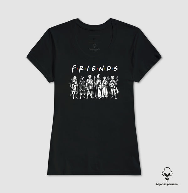 Camiseta RPG FRIENDS Algodão Peruano