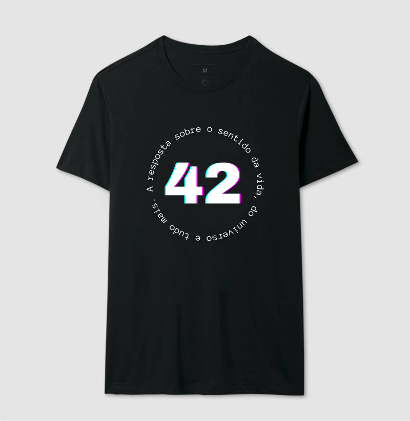 Camiseta Mochileiro das Galaxias 42 Sentido da Vida e Tudo Mais