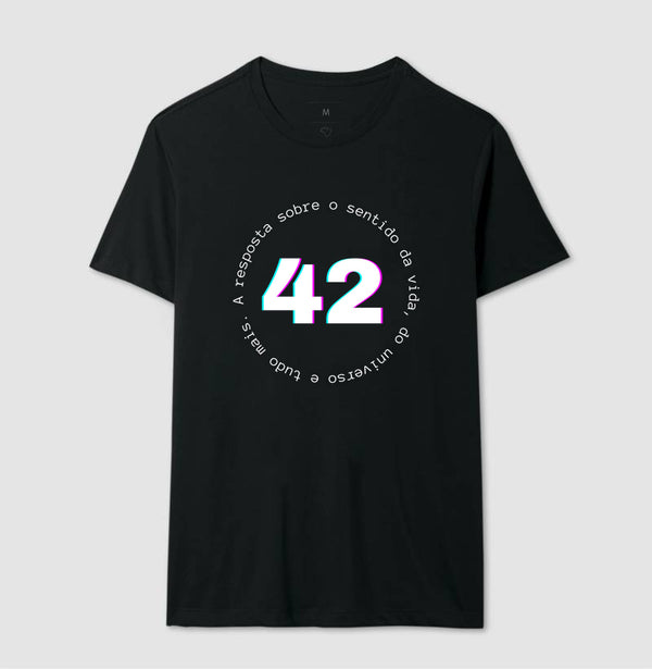 Camiseta Mochileiro das Galaxias 42 Sentido da Vida e Tudo Mais