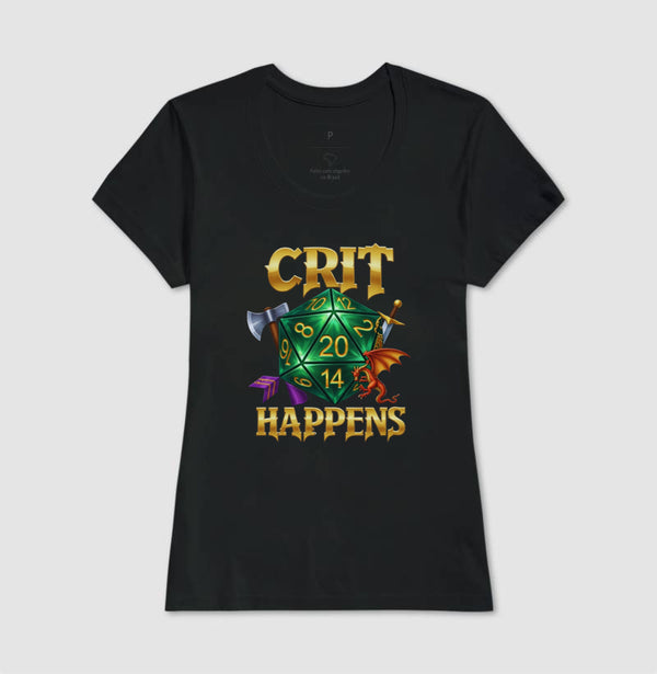 Camiseta RPG Crit Happens