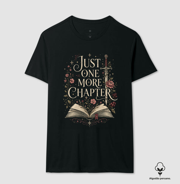 Camiseta Just One More Chapter Algodão Peruano