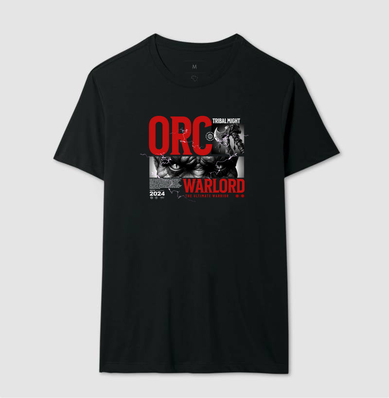 Camiseta ORC WARLORD Impressão HD DTG 100% Algodão