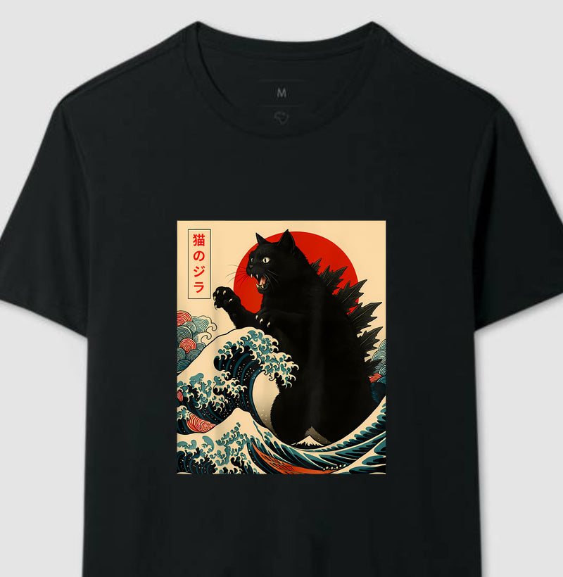 Camiseta felino selvagem