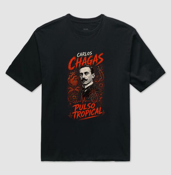Camiseta Pulso Tropical Carlos Chagas Oversized
