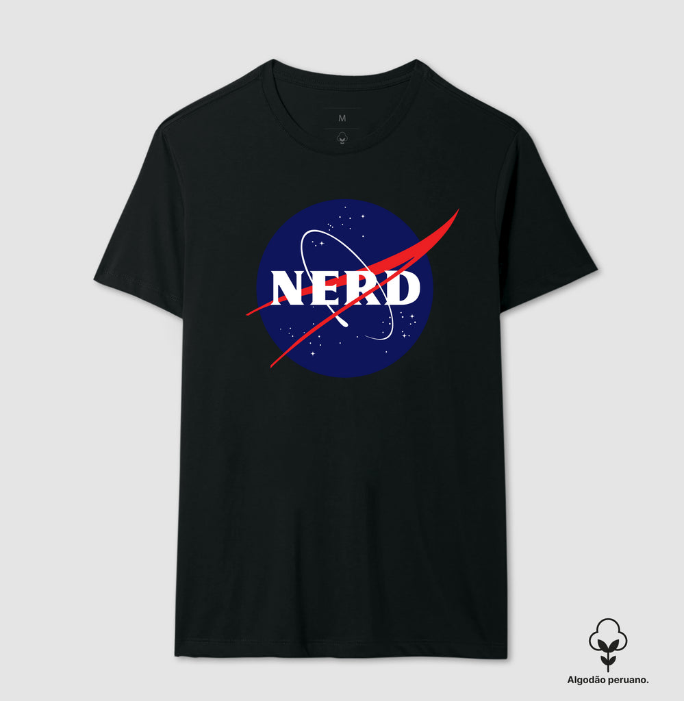 Camiseta Nasa Nerd Algodão Peruano